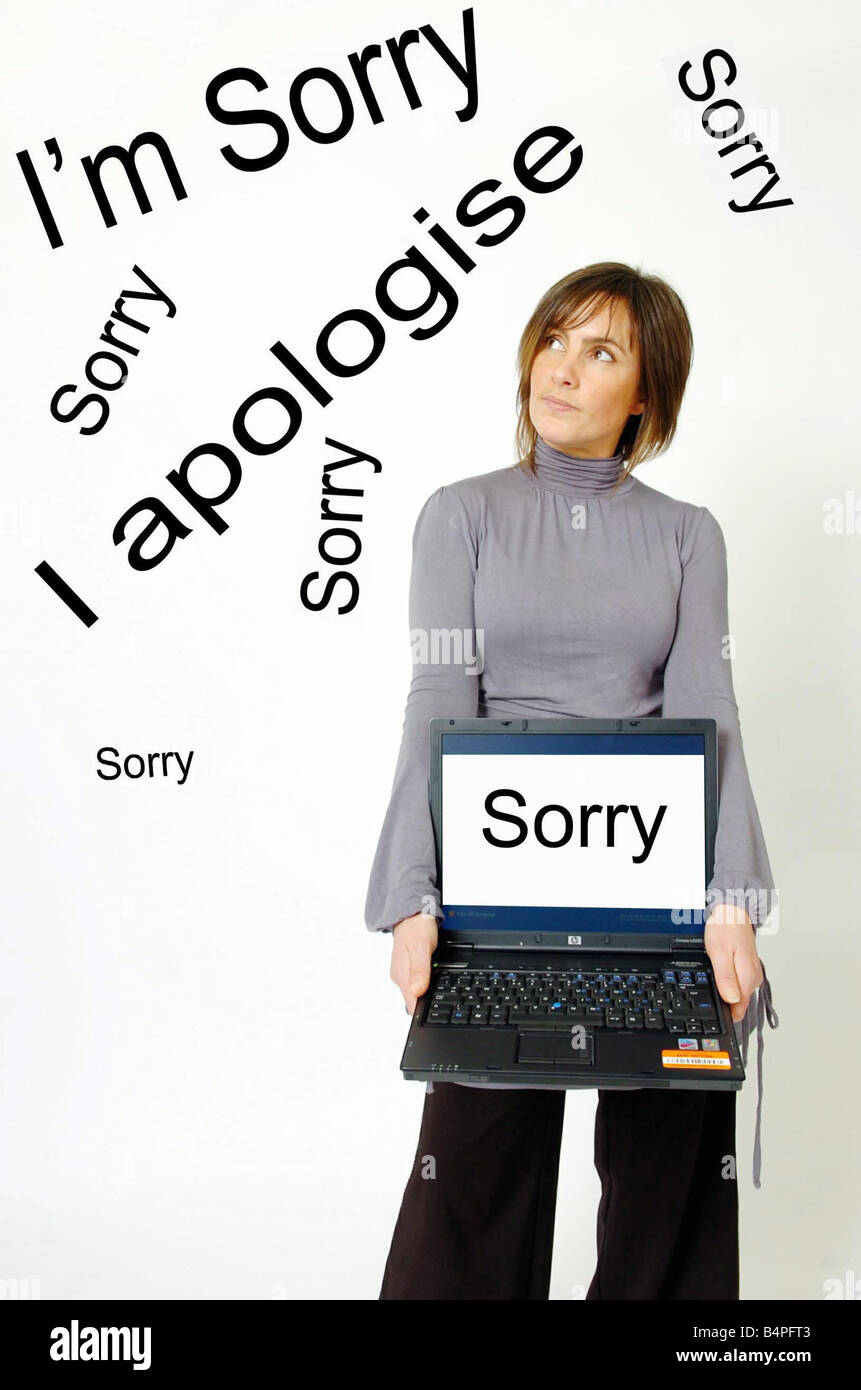Sorry is the hardest word to say but not on e mail says a report ...