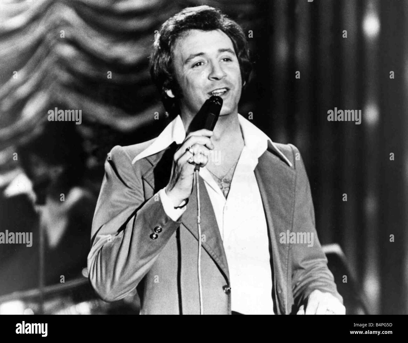 Singer Tony Christie February 1976 Stock Photo