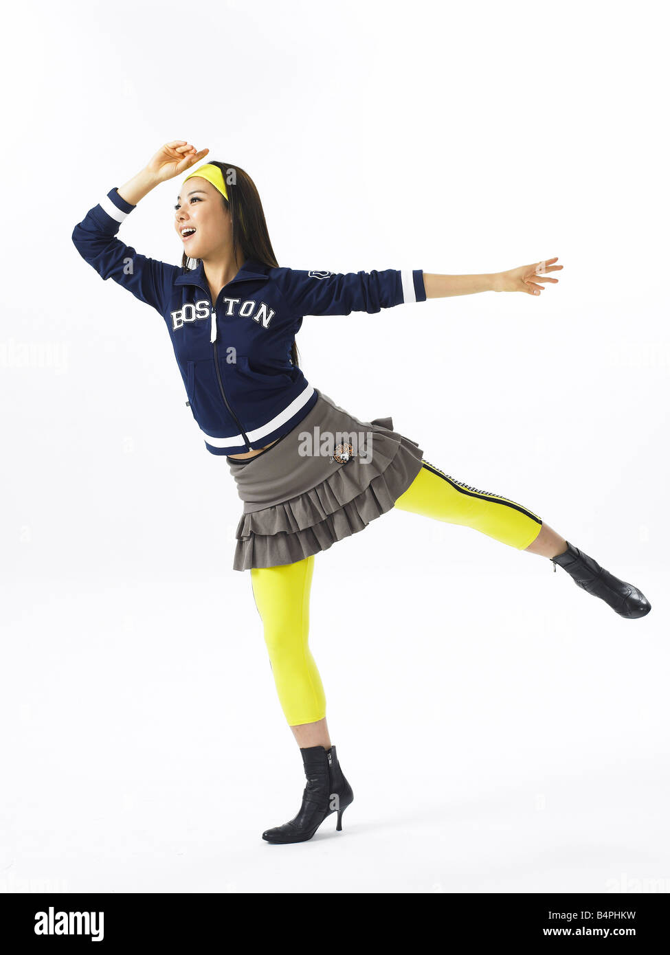 Young woman dancing Stock Photo Alamy