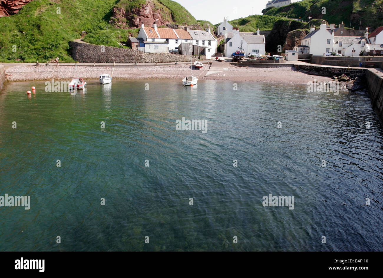 The harbour in the small Scottish village of Pennan on the North coast