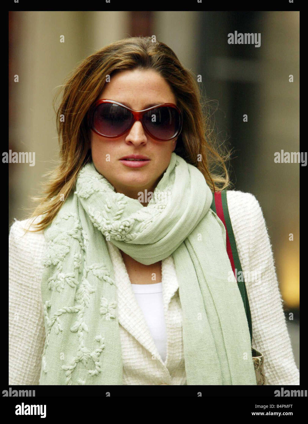 Rebecca Loos April 2004 Pictured walking to Lloyds TSB Bank Hanover Square Branch in London Where she cashed in her six figure kiss and tell cheque from pulicity Guru Max Clifford Stock Photo