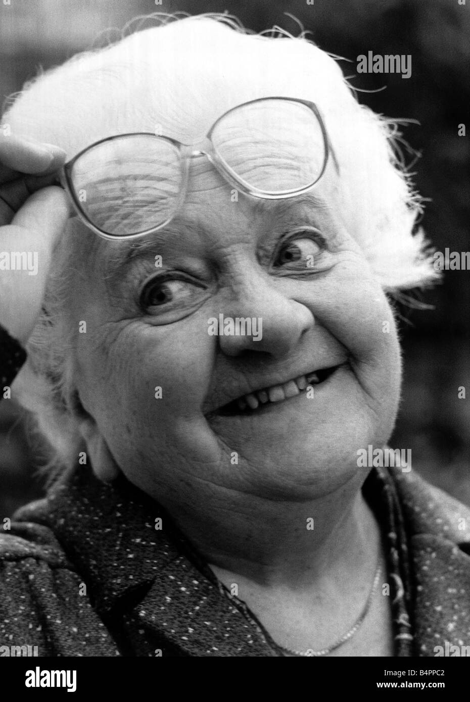 Old People Super Gran Myrtle Devenish aged 73 If theres a cliff to climb or a Cresta Run ride Myrtle will leap at the chance Stock Photo