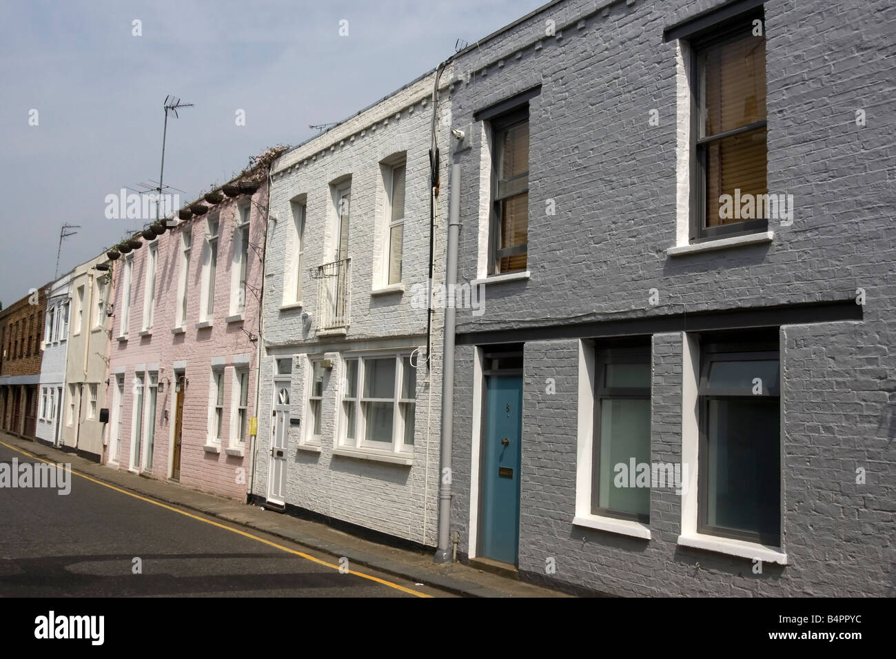 Houses in Pottery Lane Notting Hill Bayswater London Borough of Kensington and Chelsea GB UK