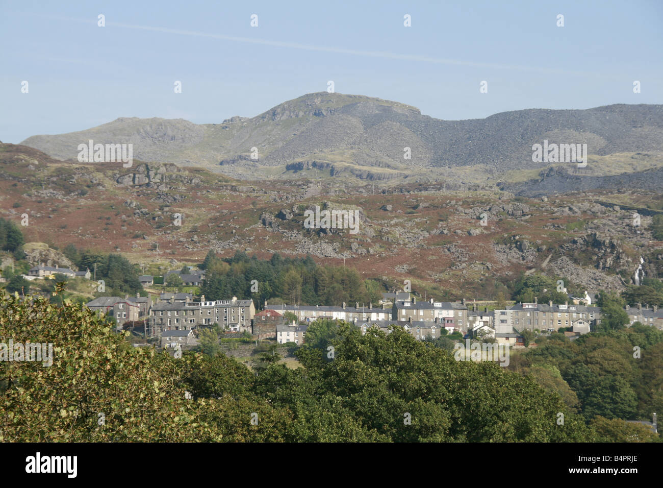 blaenau ffestiniog in snowdonia north wales Stock Photo Alamy
