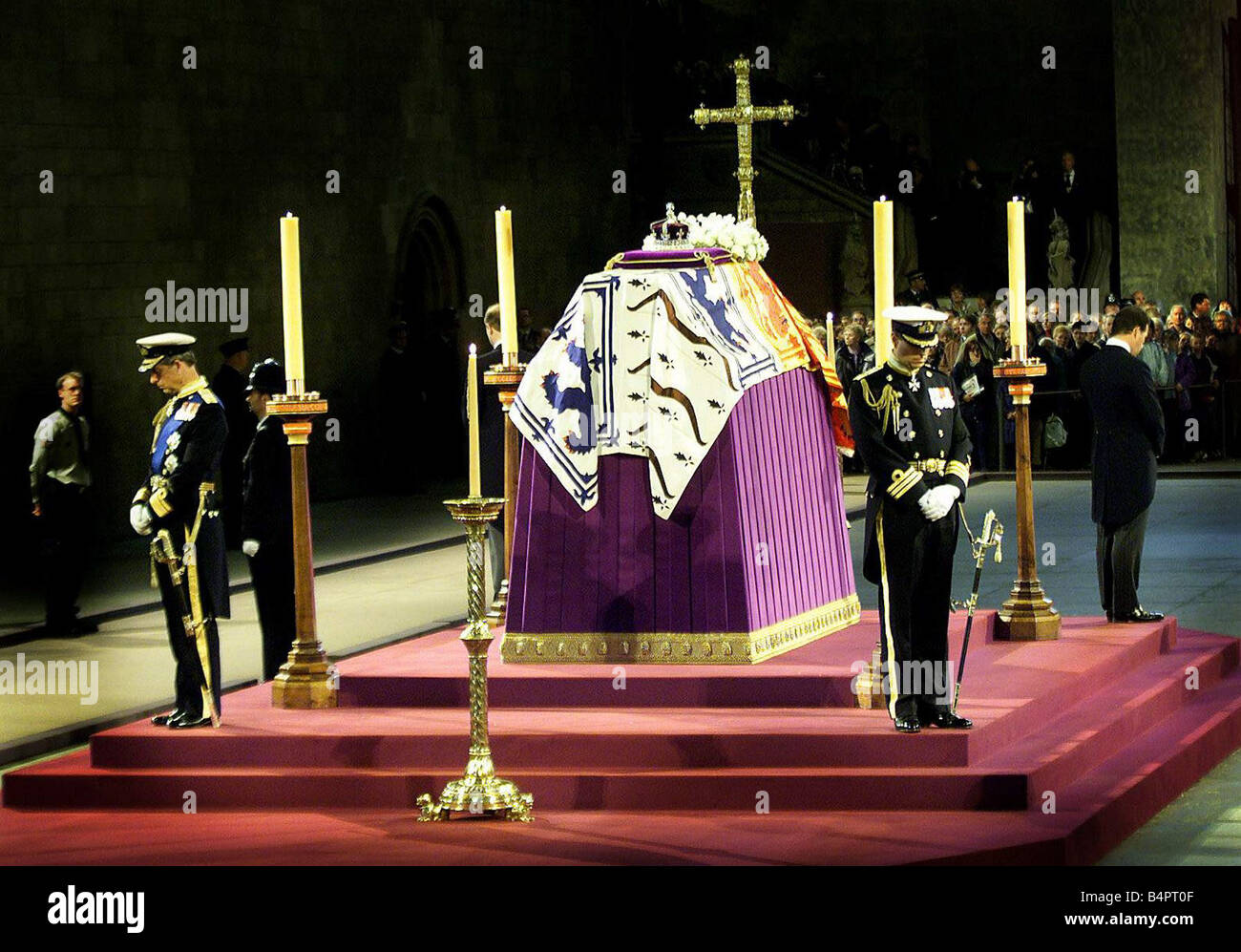 Queen Mothers grandchildren hold vigil in Westminster Hall Prince