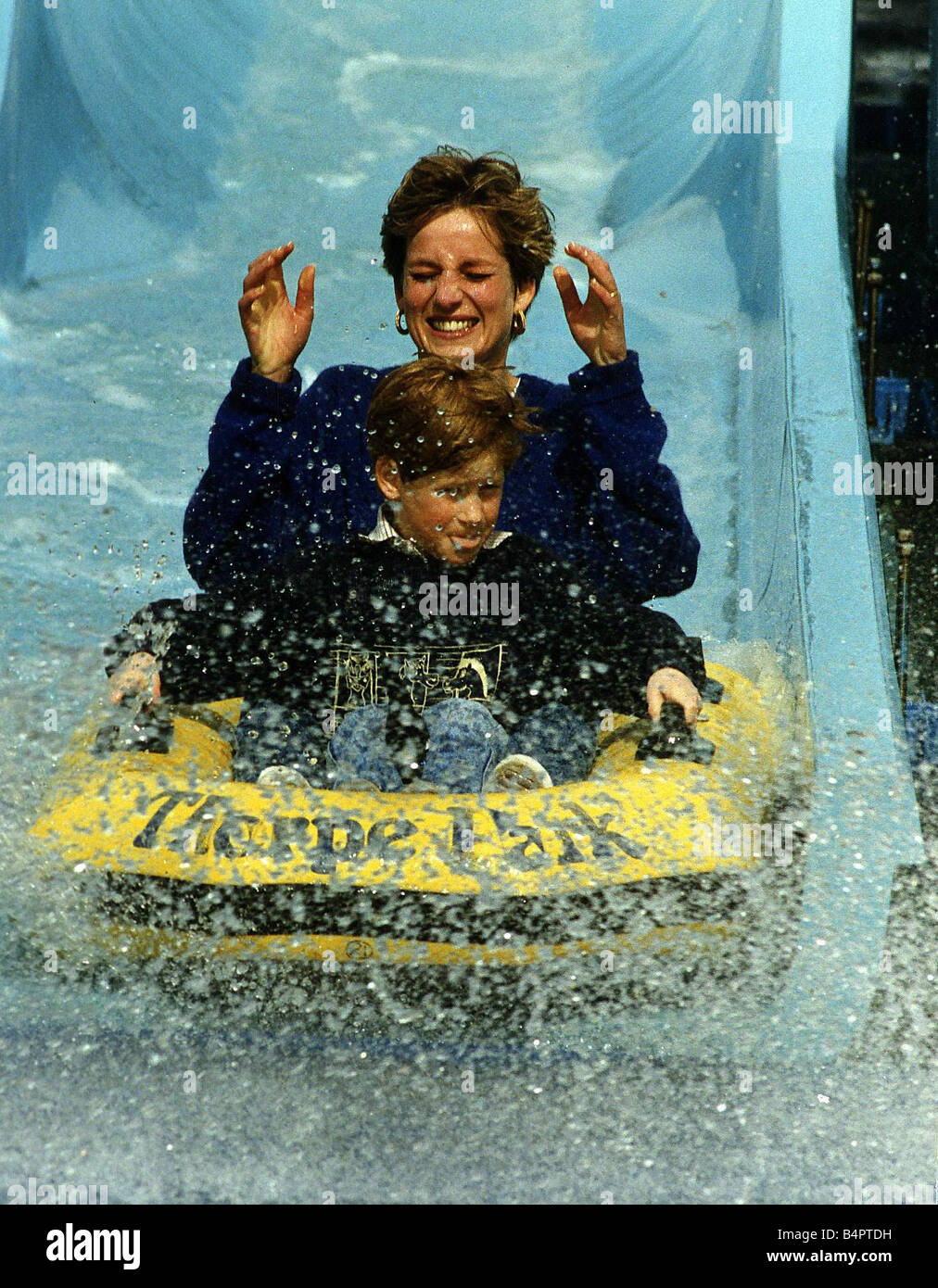 Princess Diana at Thorpe Park with Prince Harry October 1996 Princess Diana at Thorpe Park with Prince Harry October 1996