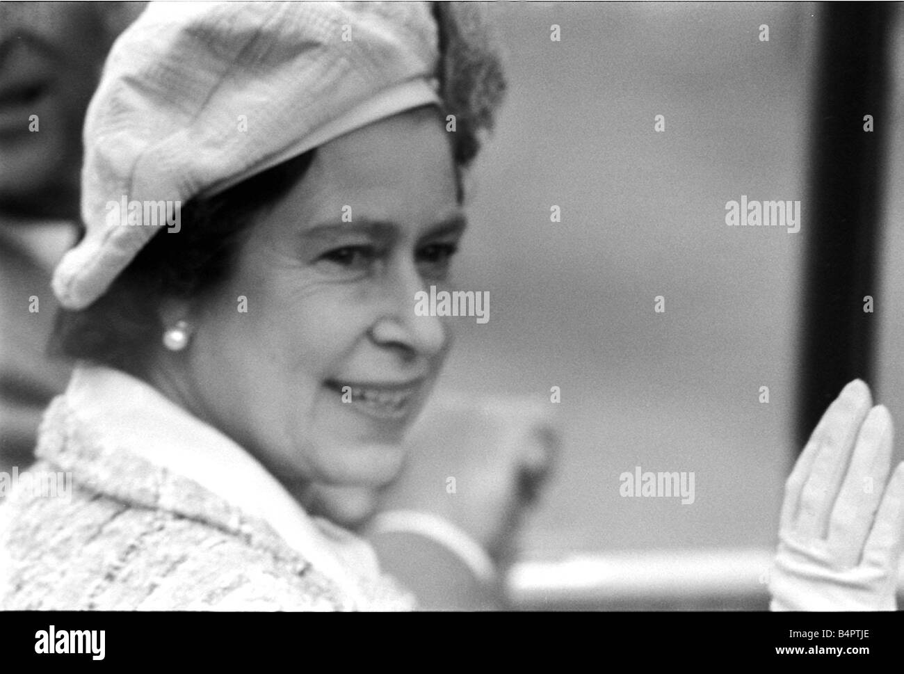 The Queen September 1981 Royalty at the Braemar for the Highland games Stock Photo