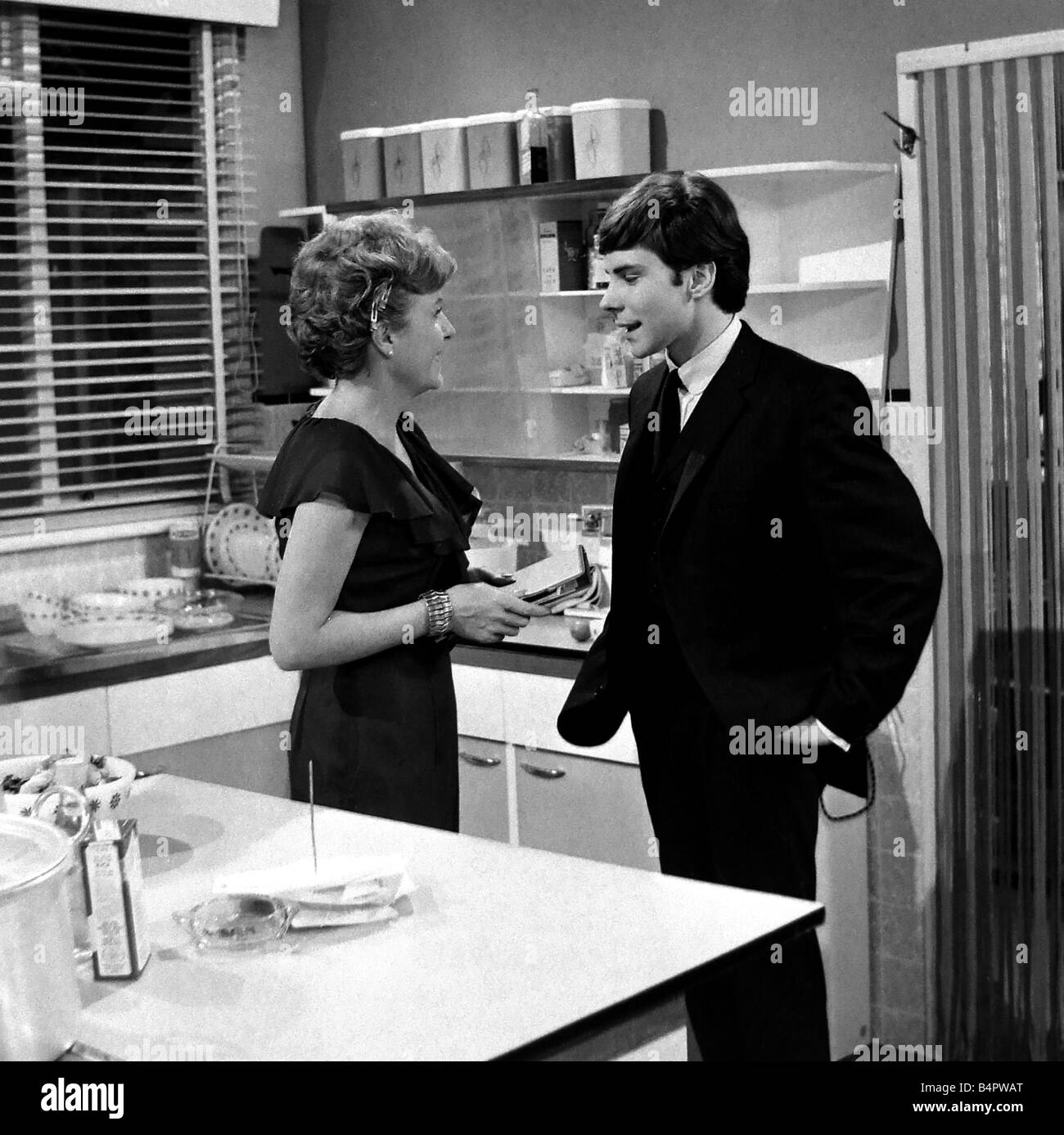 Noele Gordon in a scene from television soap opera Crossroads Circa 1965 Stock Photo