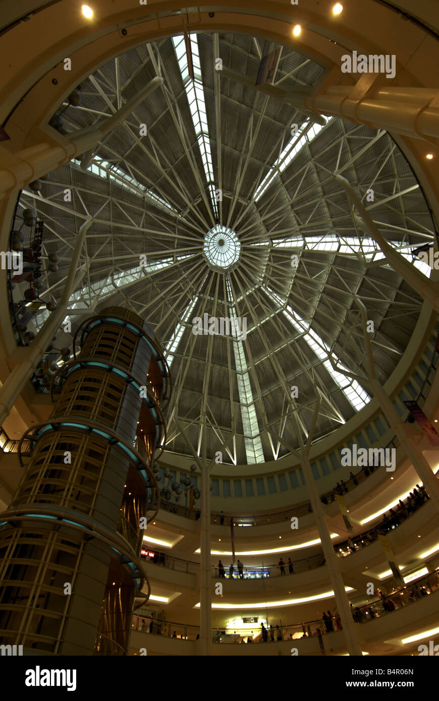 DOME SHAPED ROOF OF THE SHOPPING MALL IN KUALA LUMPUR MALAYSIA Stock