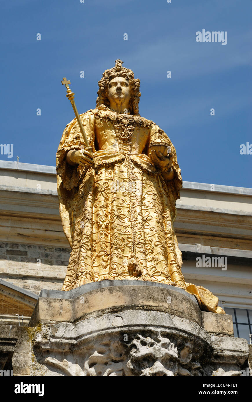 Statue of Queen Anne, Market House, Kingston upon Thames Stock Photo