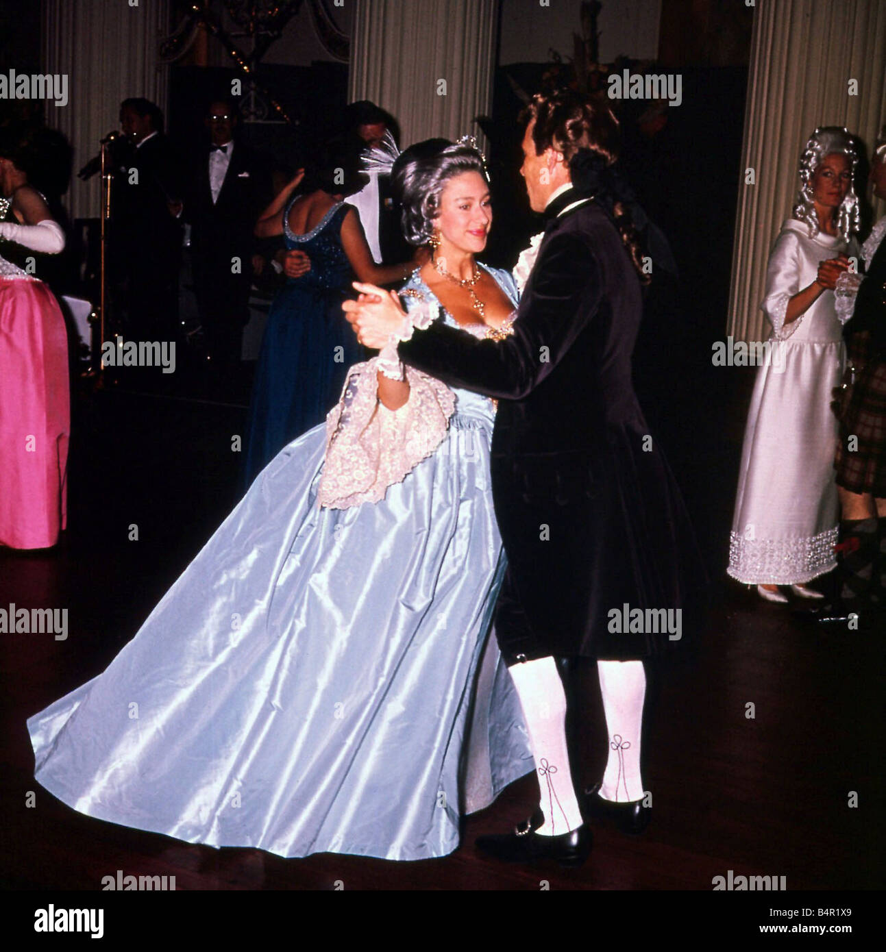 Princess Margaret July 1964 and Lord Snowdon at the Georgian Ball at Mansion house Stock Photo