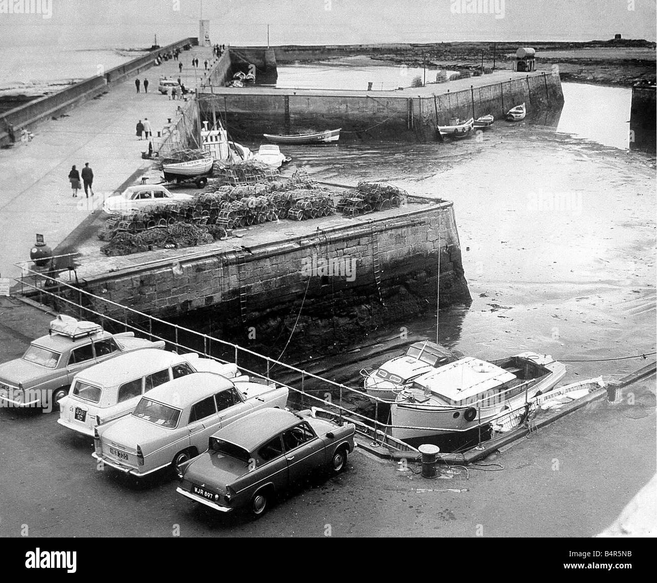 Seahouses in Northumberland c 1965 Stock Photo