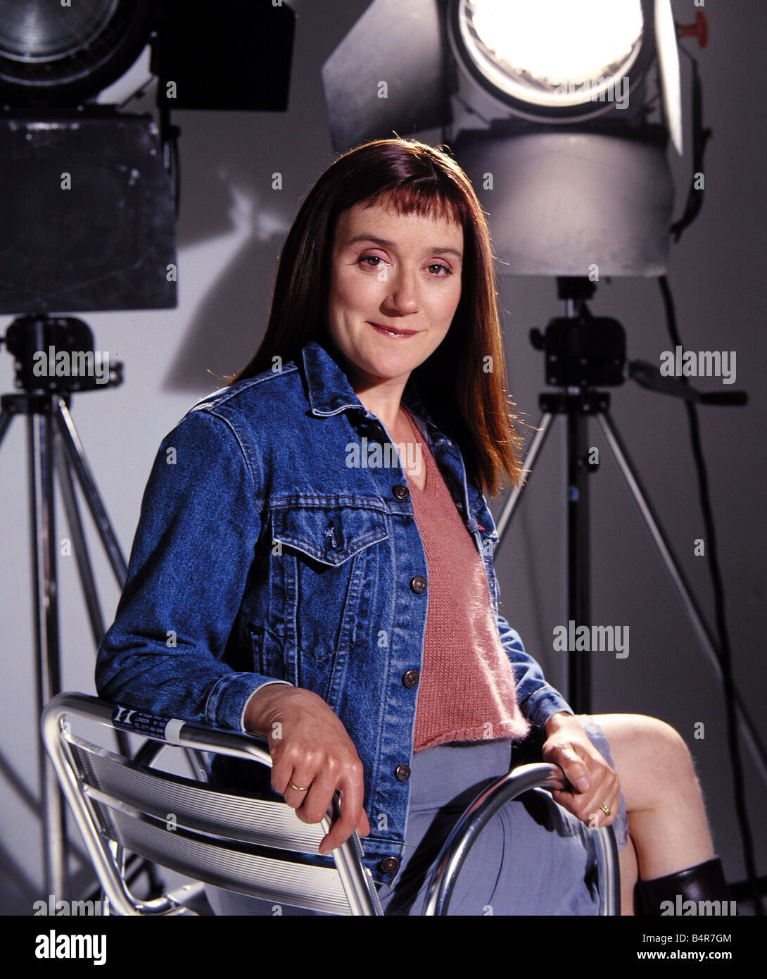 Television Actress Sophie Thompson December 2001 Stock Photo