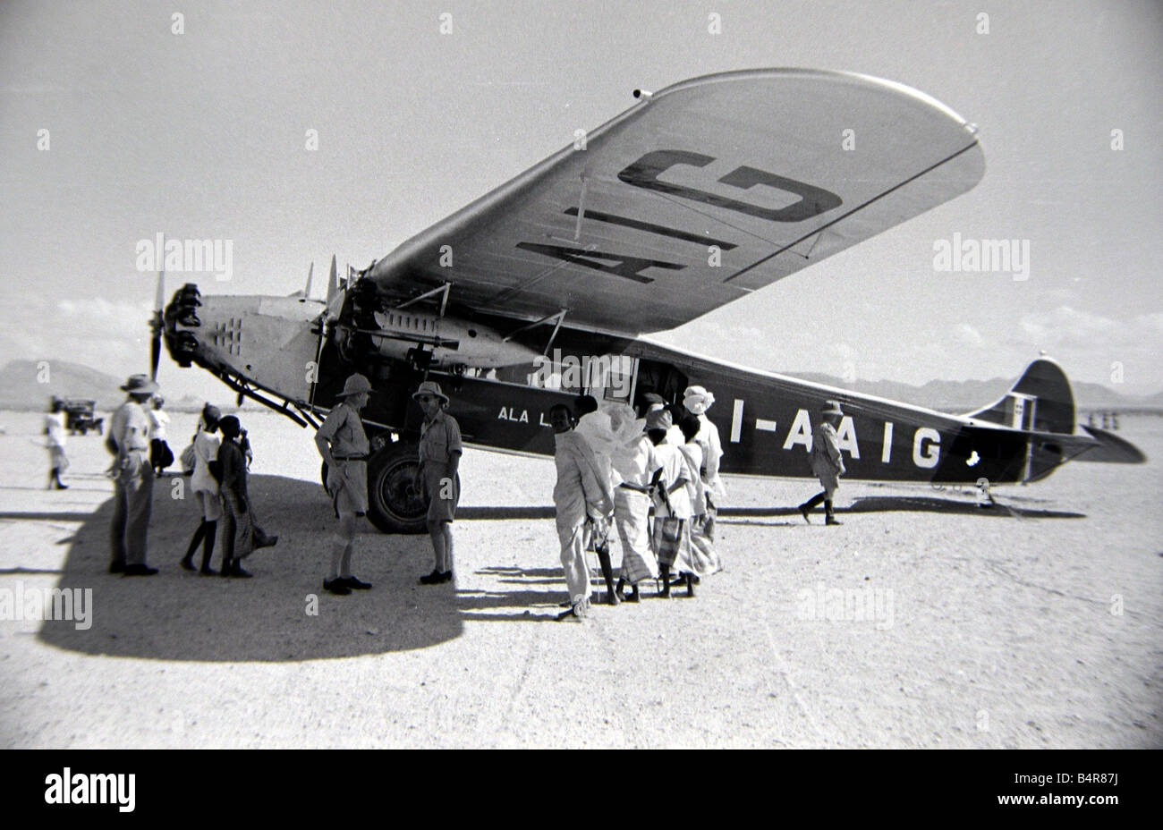 Plane in Somaliland Circa 1935 Colonialism Stock Photo Alamy