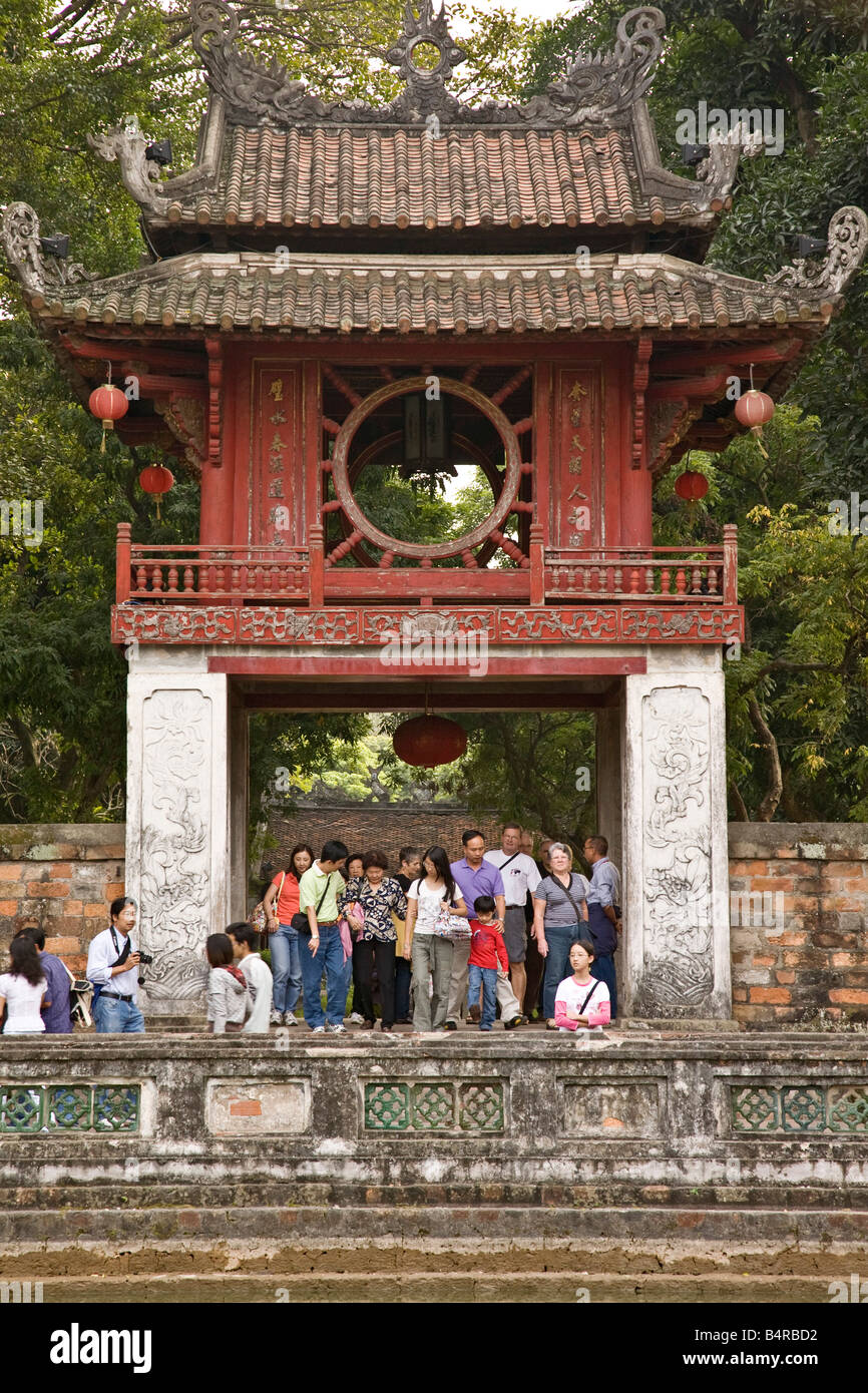 Temple of Literature, Hanoi, Vietnam Stock Photo