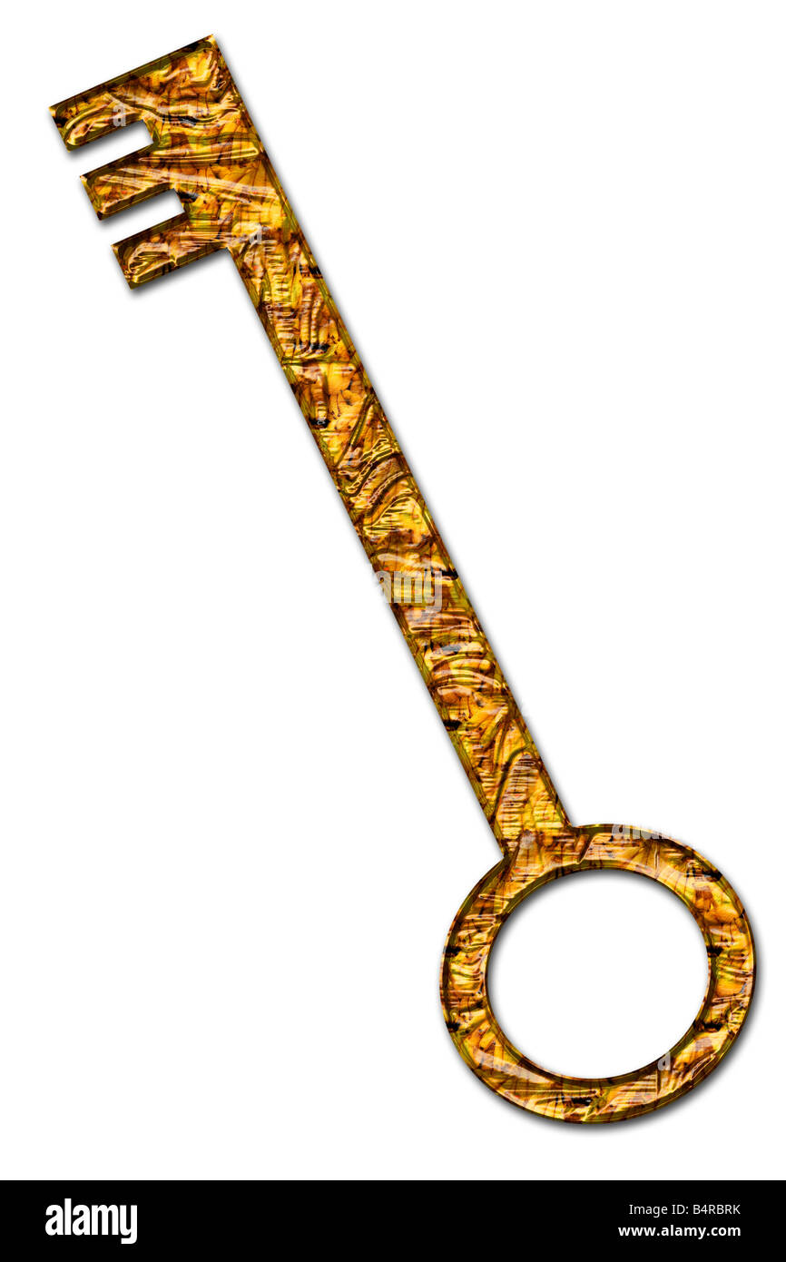 Decorative skeleton key illustration Stock Photo Alamy