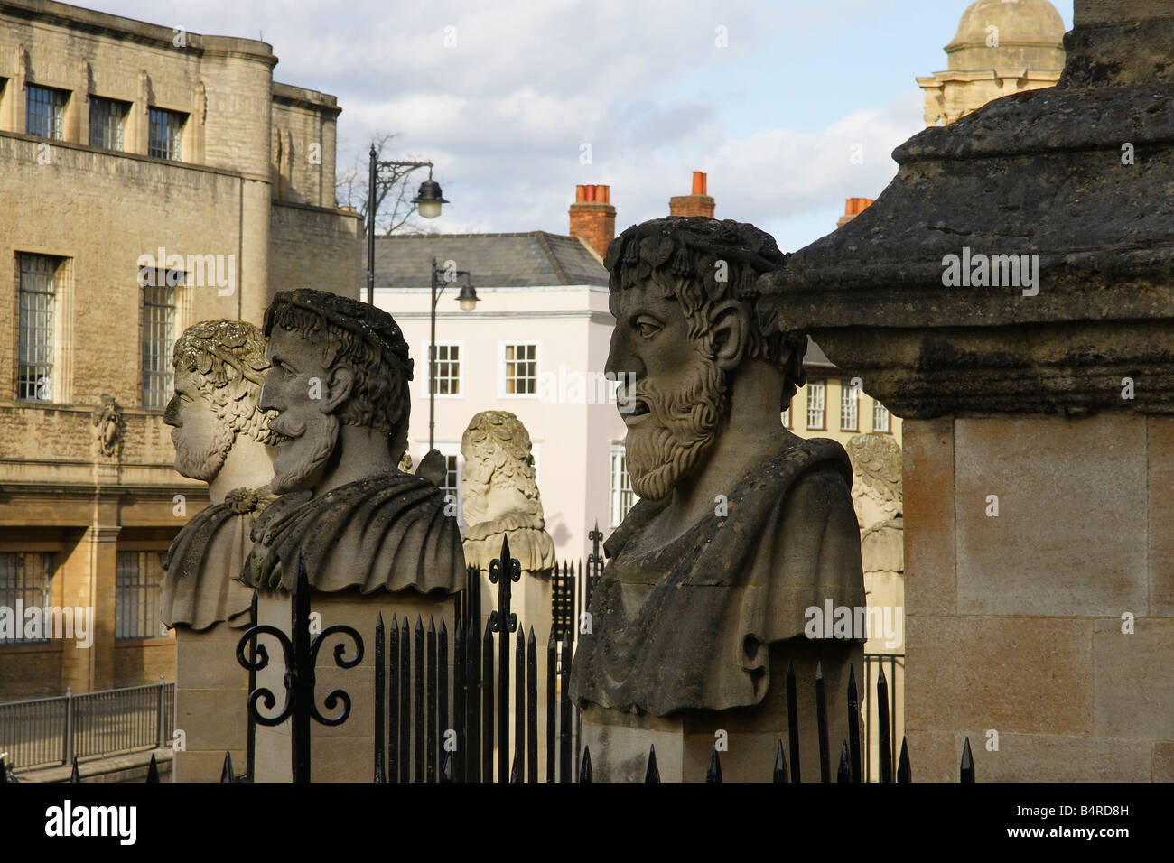 Oxford, England. Statues of Famous Philosophers from Ancient Times