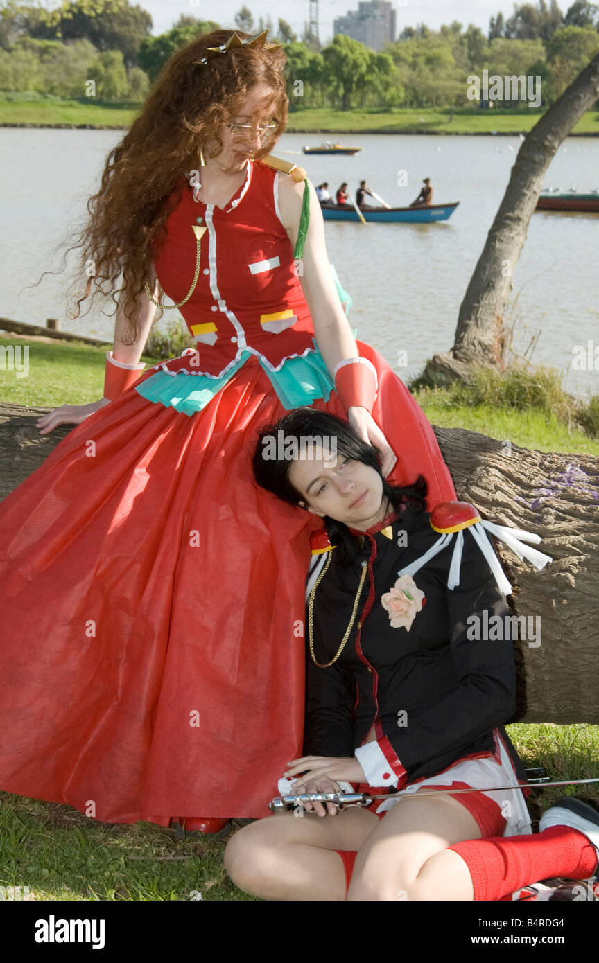 Young Teens dressed up as Utena Tenjou and Anthy Himemiya from the ...
