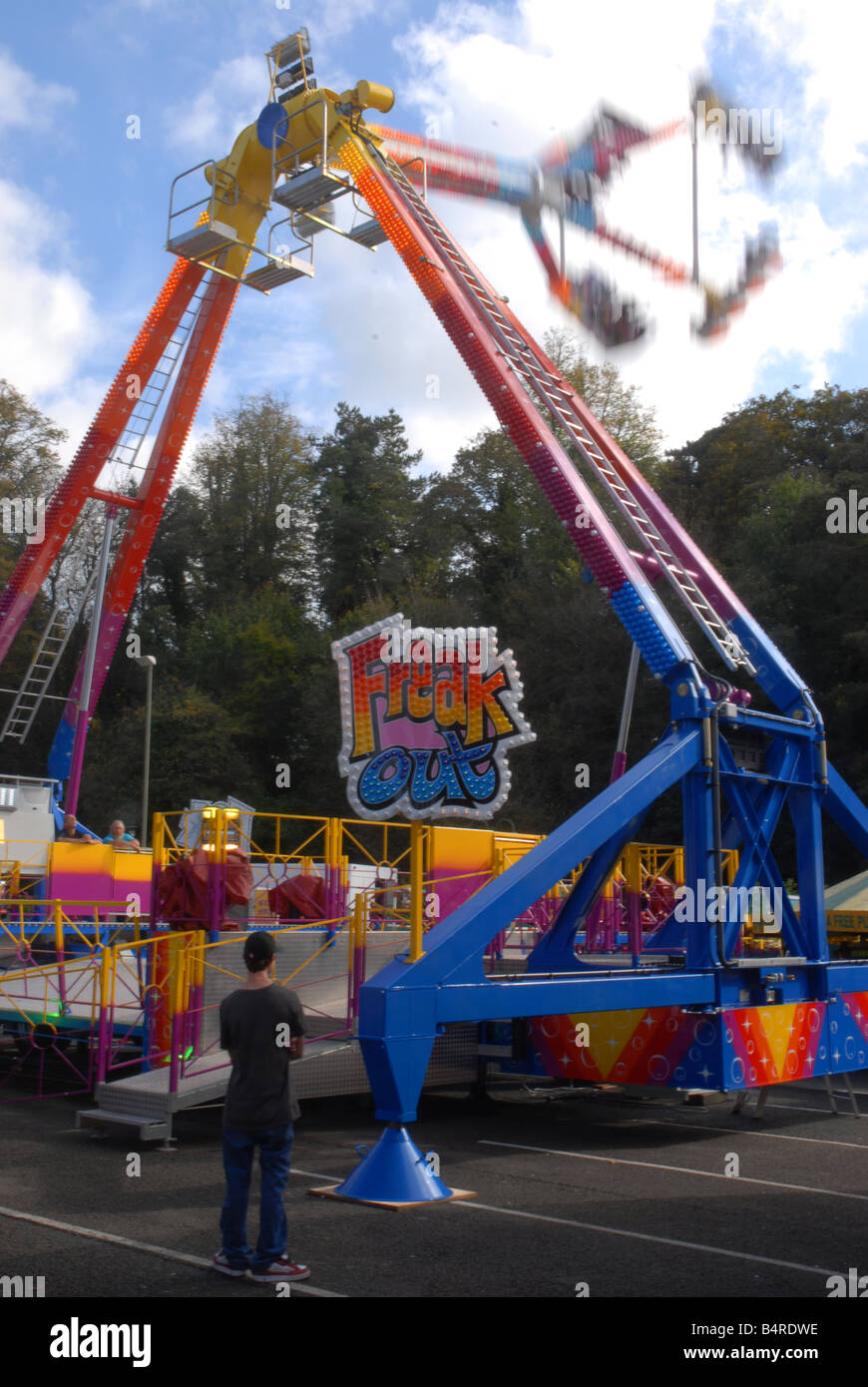Rides at 2007 Tavistock Goosey Fair, Tavistock, Devon, England Stock