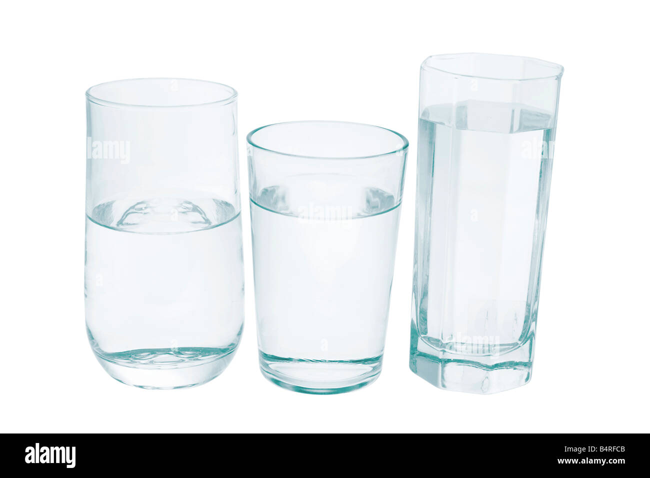 Glasses of Water Stock Photo Alamy