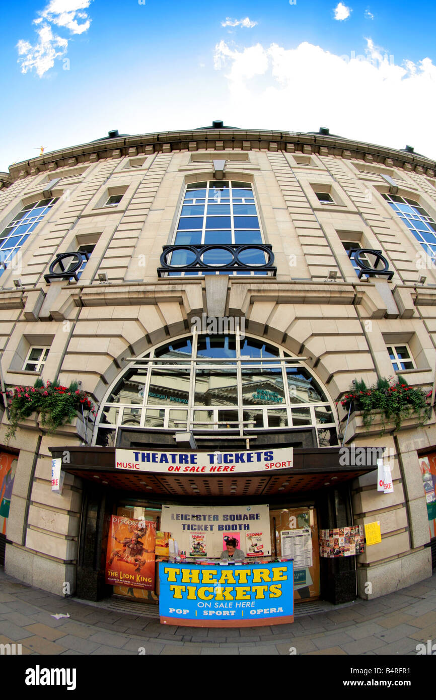 Leicester Square Ticket booth Picadilly circus London UK Stock Photo ...
