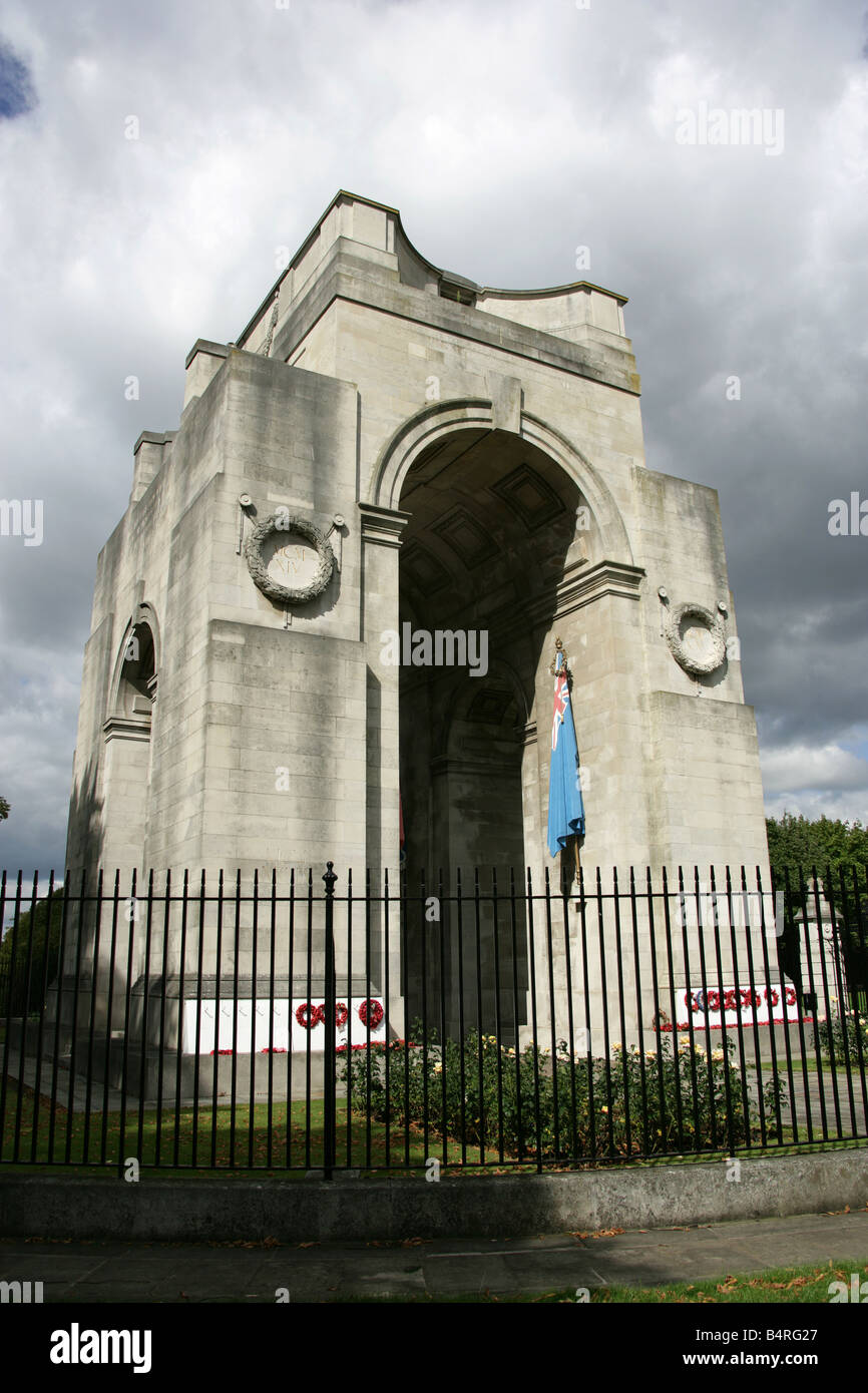 City of Leicester, England. The Sir Edwin Landseer Lutyens designed War Memorial in Leicester’s Victoria Park. Stock Photo