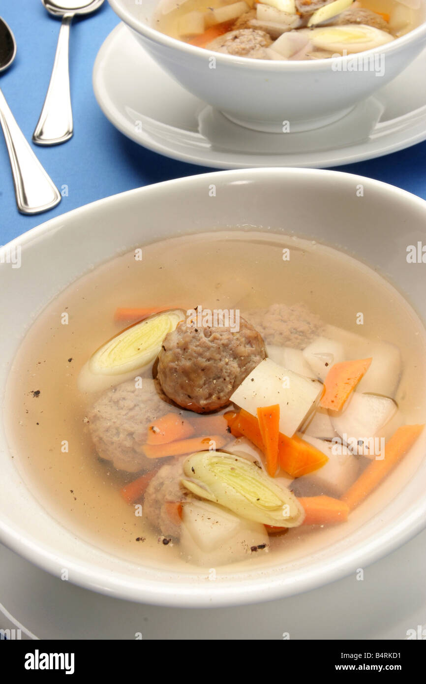 Beef soup Italy Stock Photo Alamy