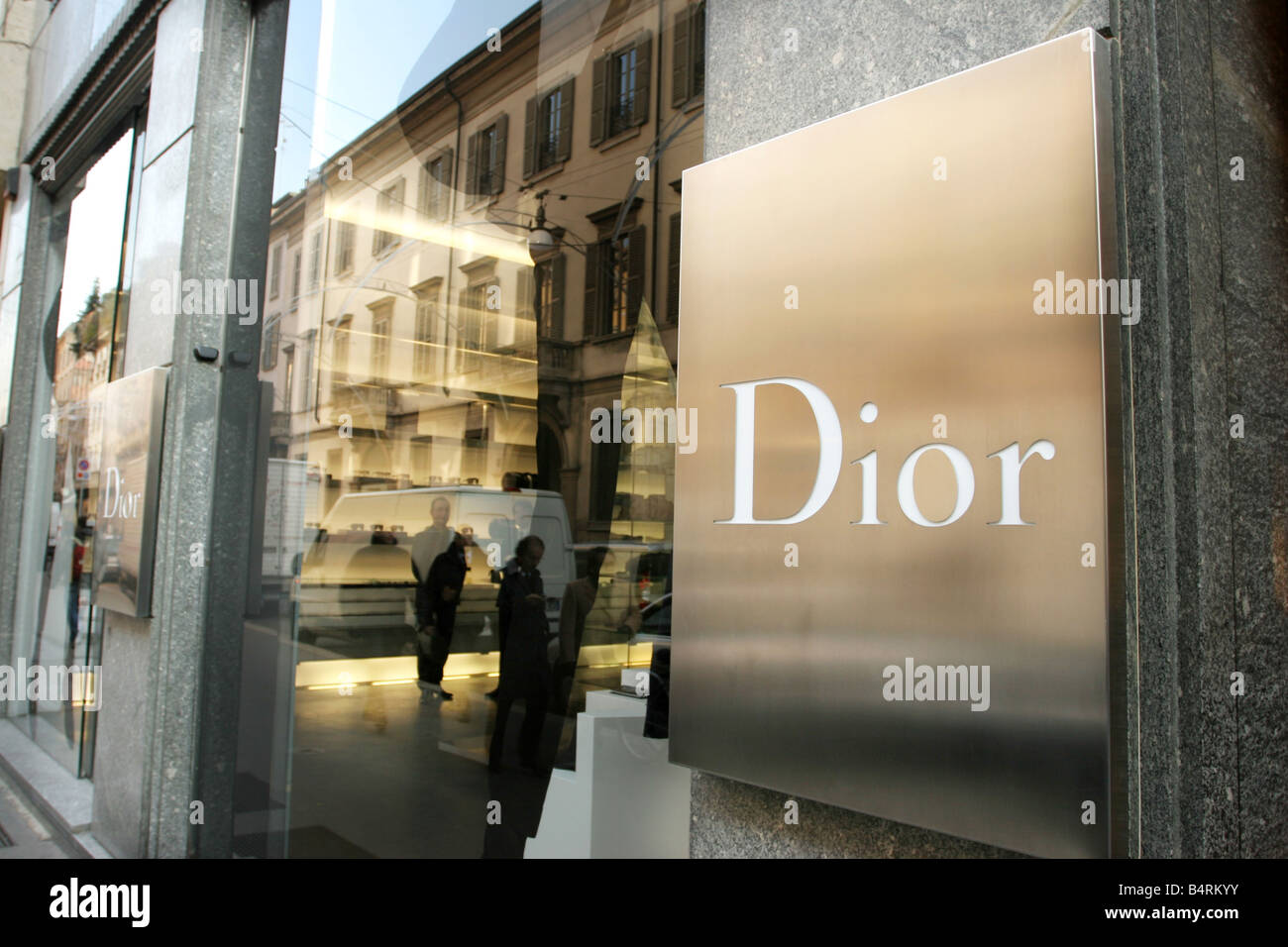 Dior shop Montenapoleone street Milan Lombardy Italy Stock Photo - Alamy