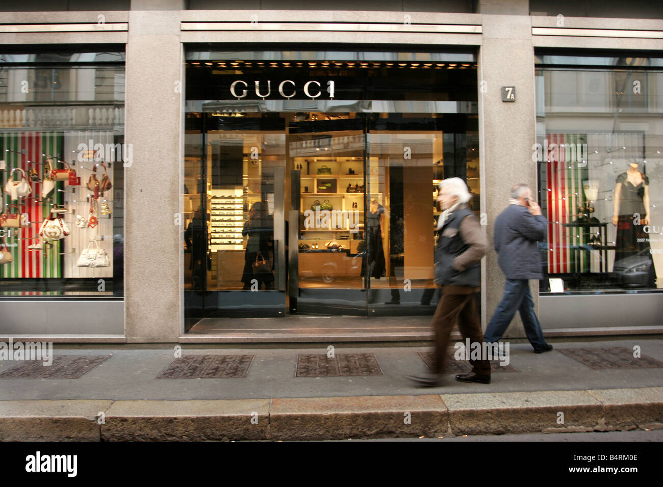 Gucci shop Montenapoleone street Milan Lombardy Italy Stock Photo - Alamy