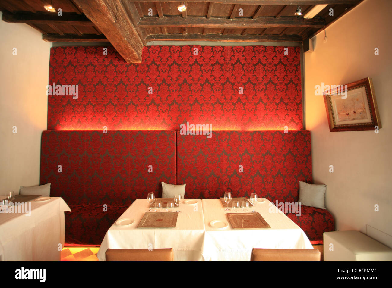 Il Pagliaccio restaurant  Via dei Banchi Vecchi 129a  Rome  Lazio  Italy Stock Photo