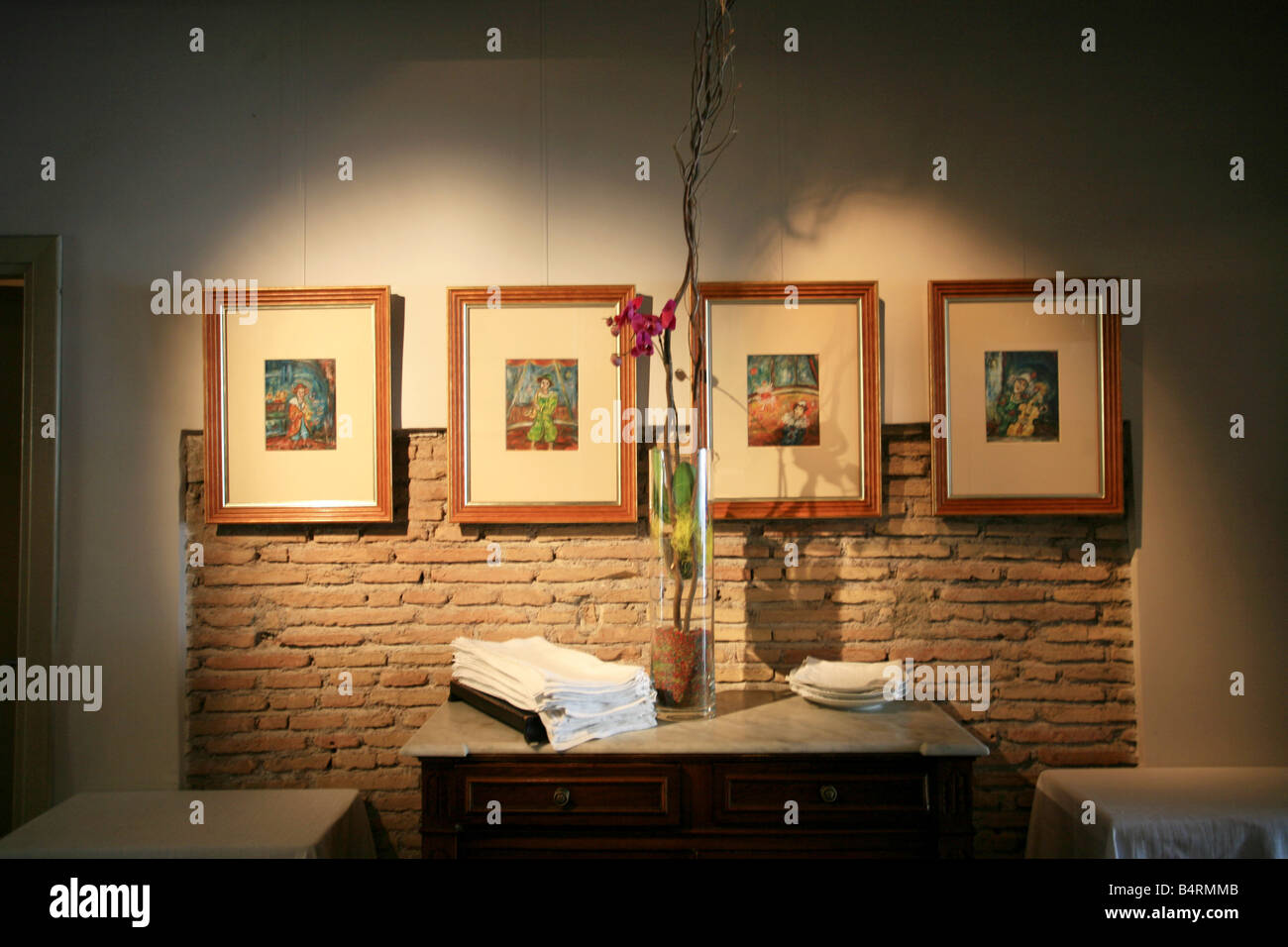 Il Pagliaccio restaurant  Via dei Banchi Vecchi 129a  Rome  Lazio  Italy Stock Photo