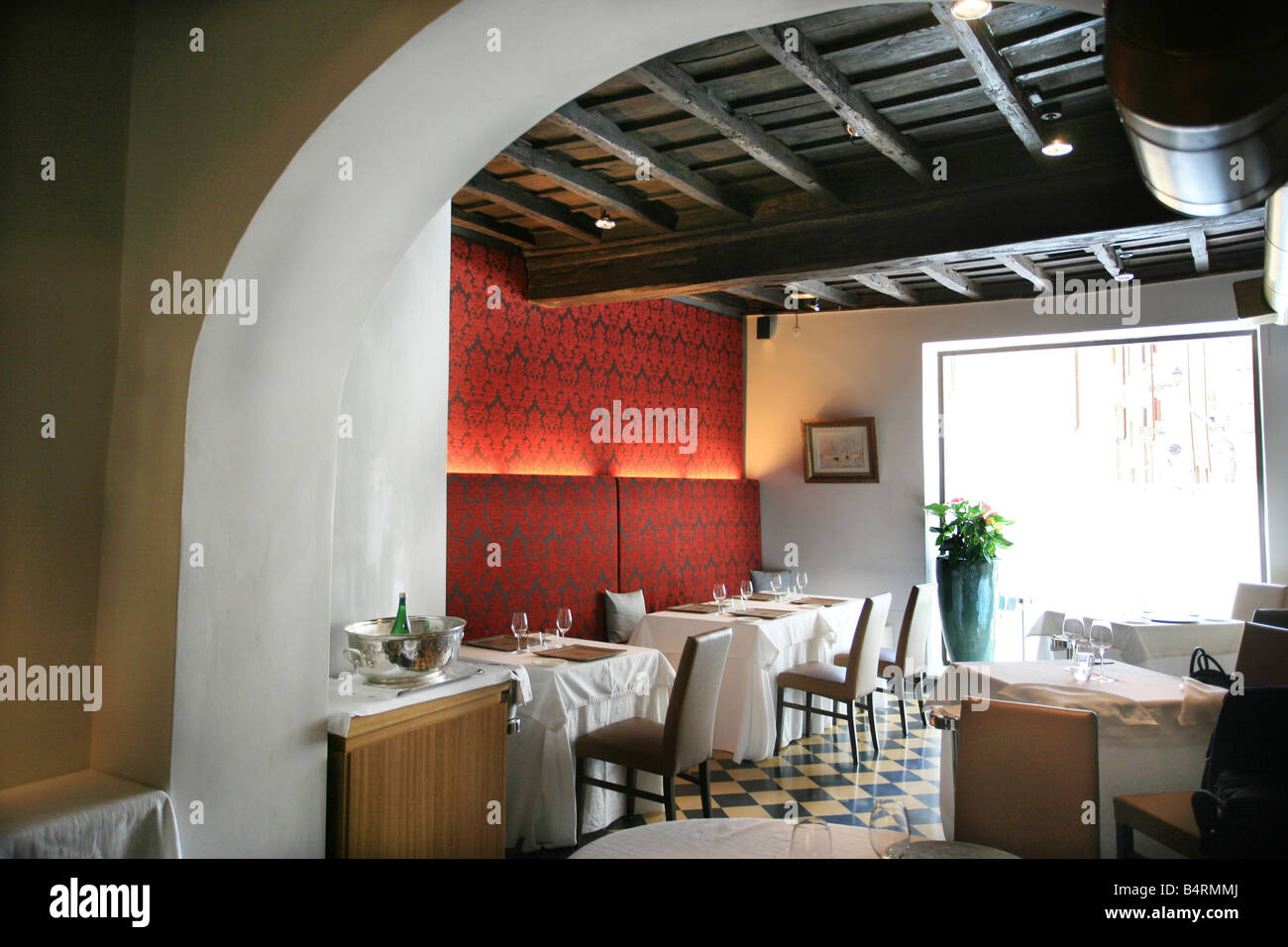 Il Pagliaccio restaurant  Via dei Banchi Vecchi 129a  Rome  Lazio  Italy Stock Photo