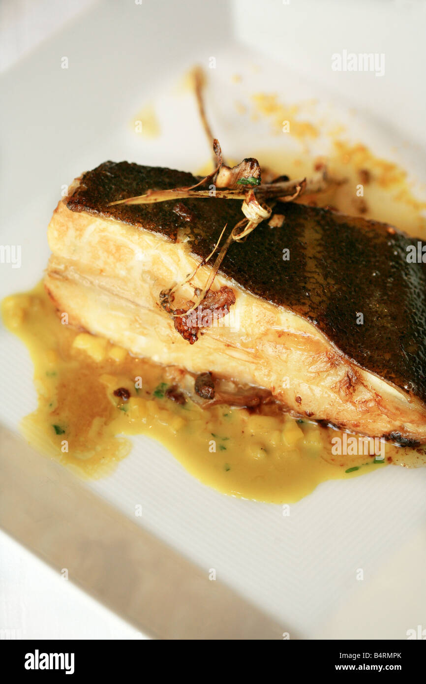 Crunchy rhombus  Il Pagliaccio restaurant  Via dei Banchi Vecchi 129a  Rome  Lazio  Italy Stock Photo
