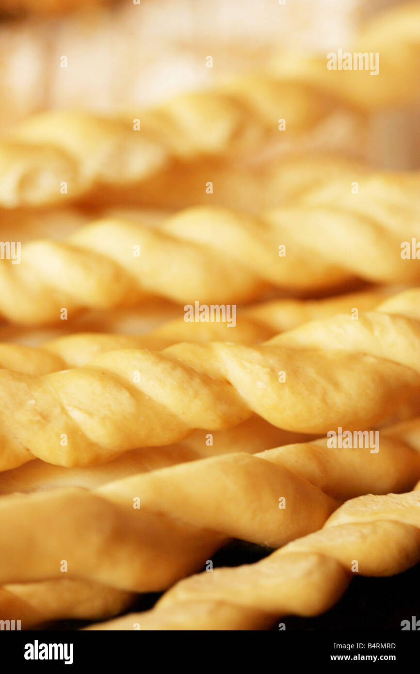 Homemade bread  Il Pagliaccio restaurant  Via dei Banchi Vecchi 129a  Rome  Lazio  Italy Stock Photo