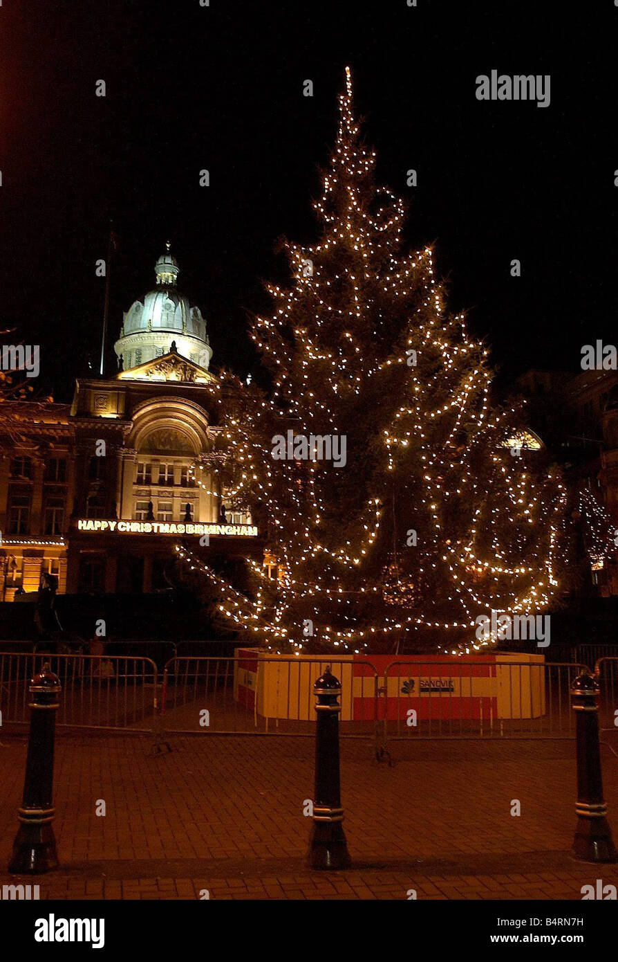 Birmingham Christmas Lights in Victoria Square Stock Photo Alamy