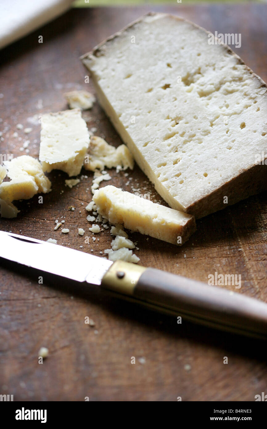 Pecorino Sardo cheese Italy Stock Photo Alamy