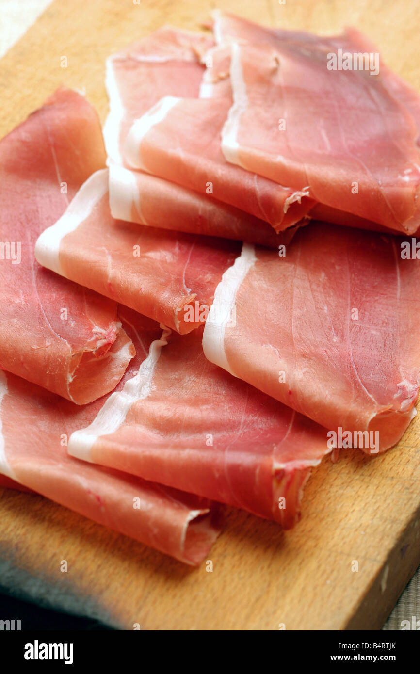 Parma ham Amandola Marche Italy Stock Photo Alamy