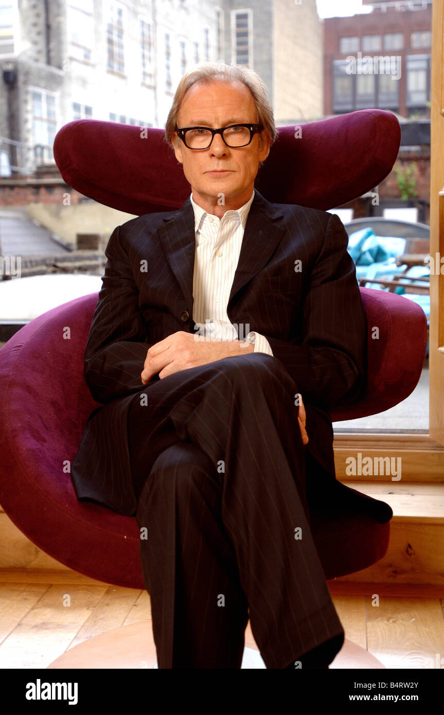 British actor Bill Nighy during interview in London May 2005 Mirrorpix Stock Photo
