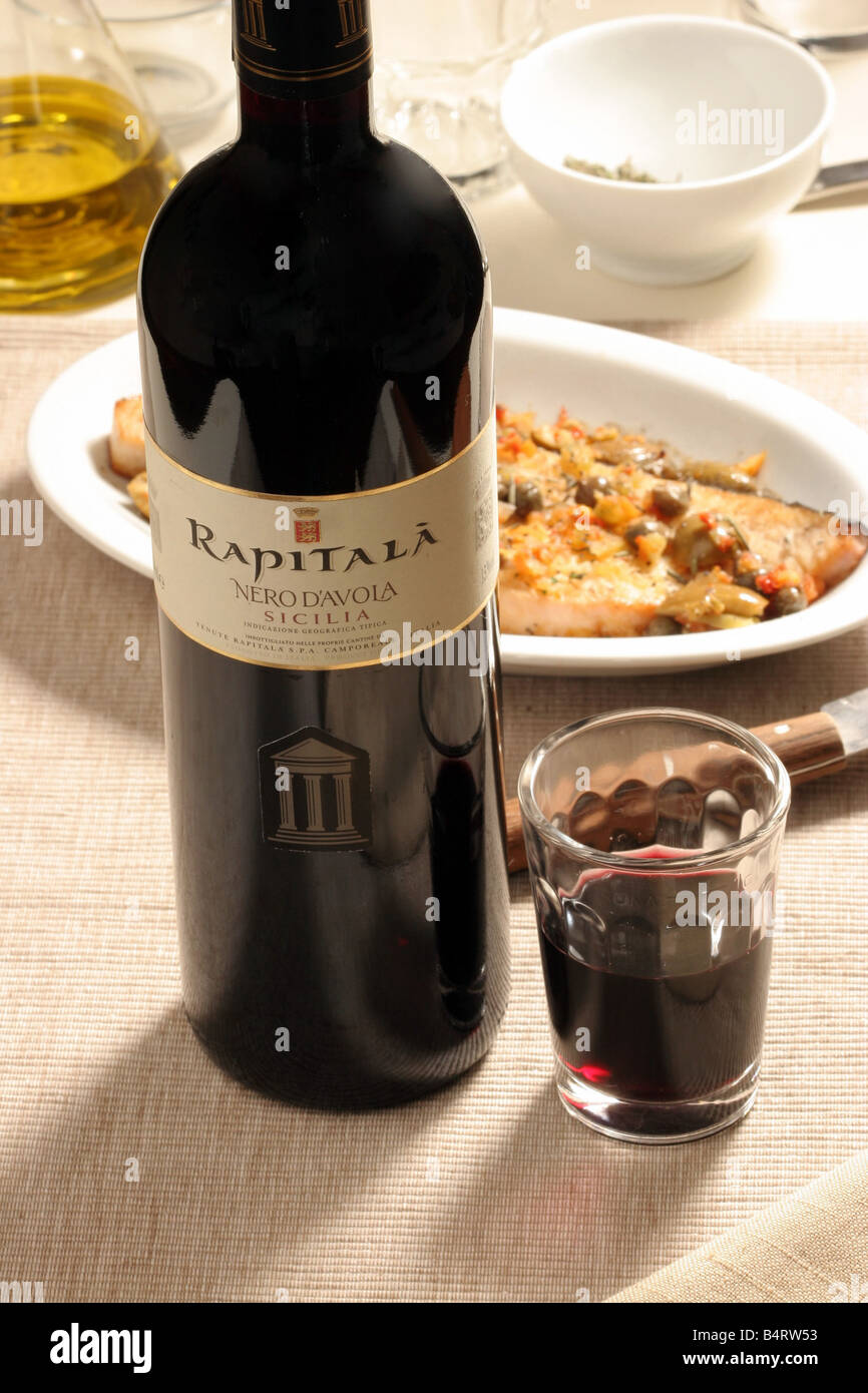 Nero d'Avola wine Italy Stock Photo Alamy