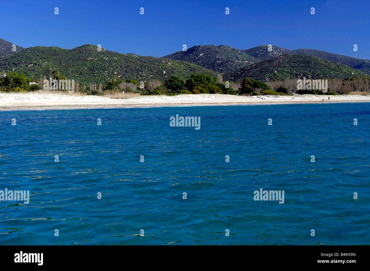 Geremeas beach Quartu Sant'Elena Sardinia Italy Stock Photo Alamy