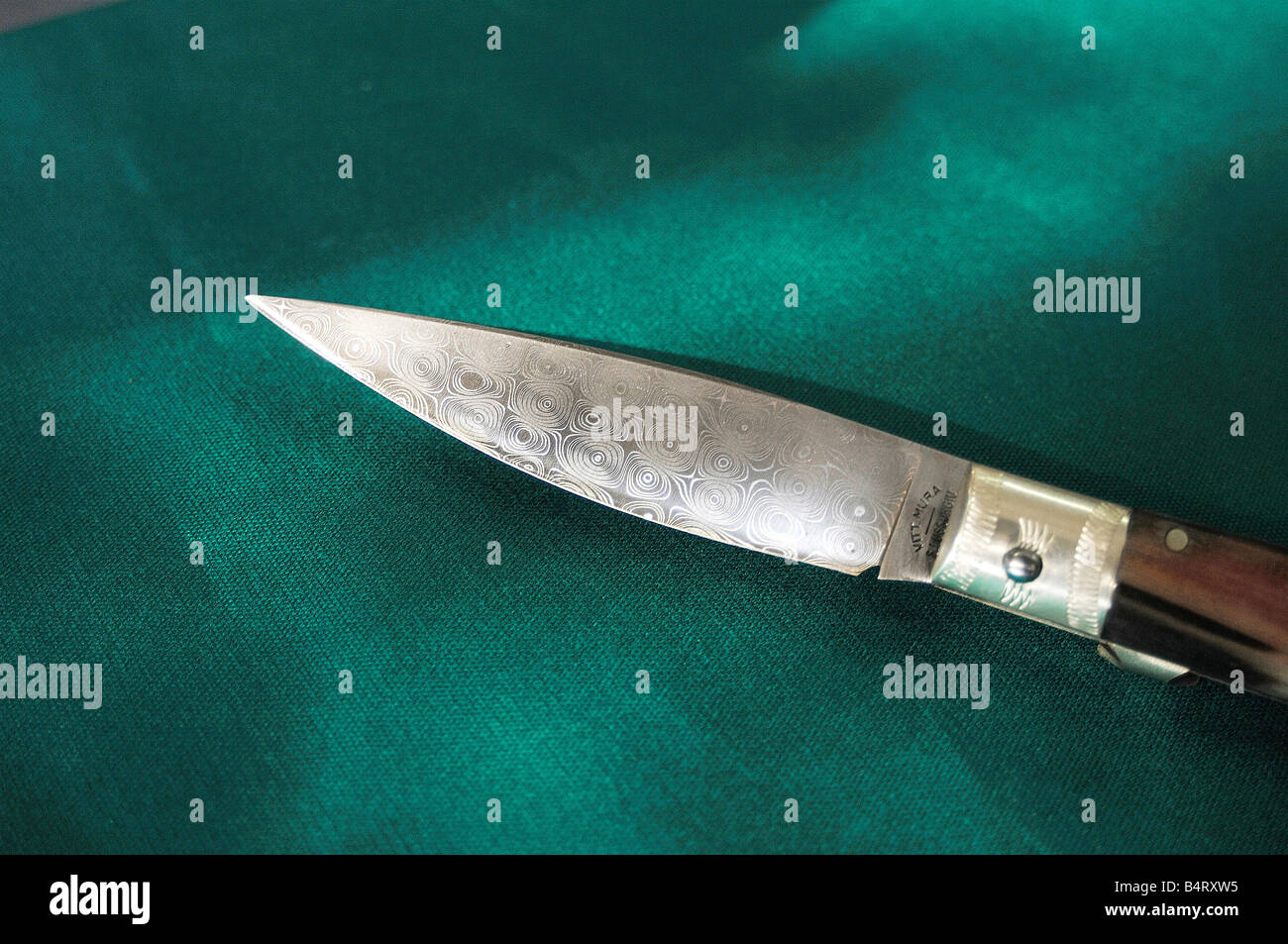 Knife handwork  Villasimius  Sardinia  Italy Stock Photo