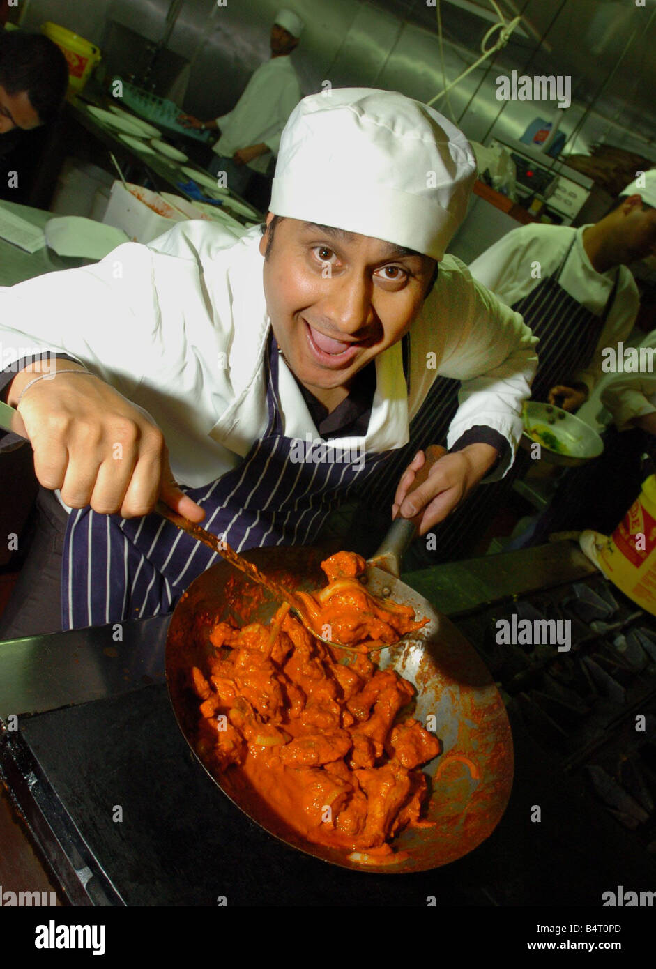 Scottish Curry King Sanjay Majhu who has written the Ashoka Cook Book Stock Photo