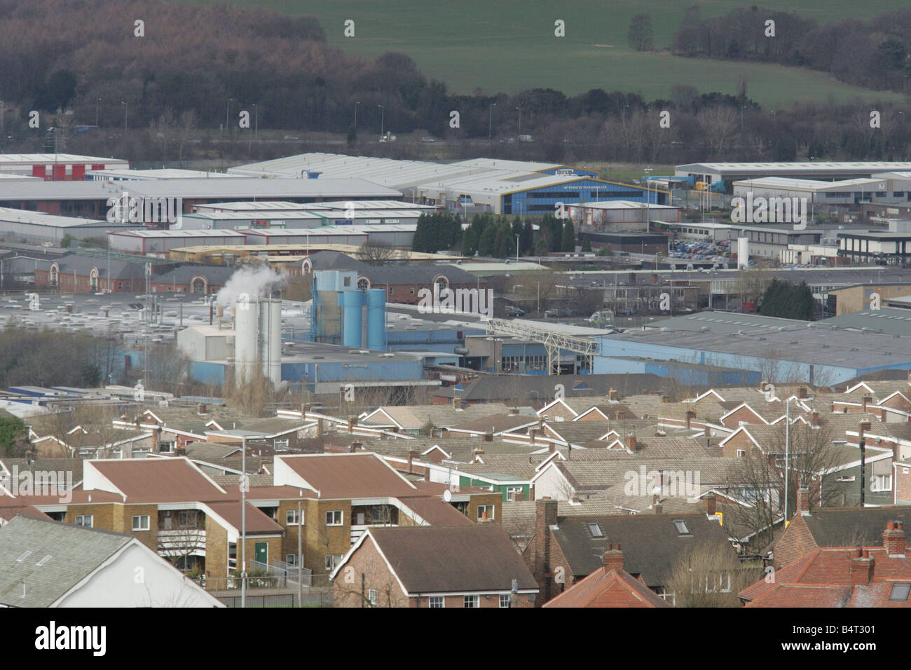 A panoramic view of Team Valley retail world Gateshead March 2005 Stock