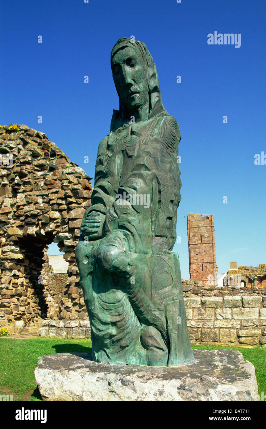 England, Northumbria, Holy Island, Lindisfarne Priory, Cuthbert of ...