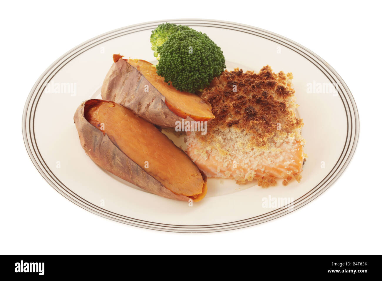 Salmon with Breadcrumbs Stock Photo Alamy