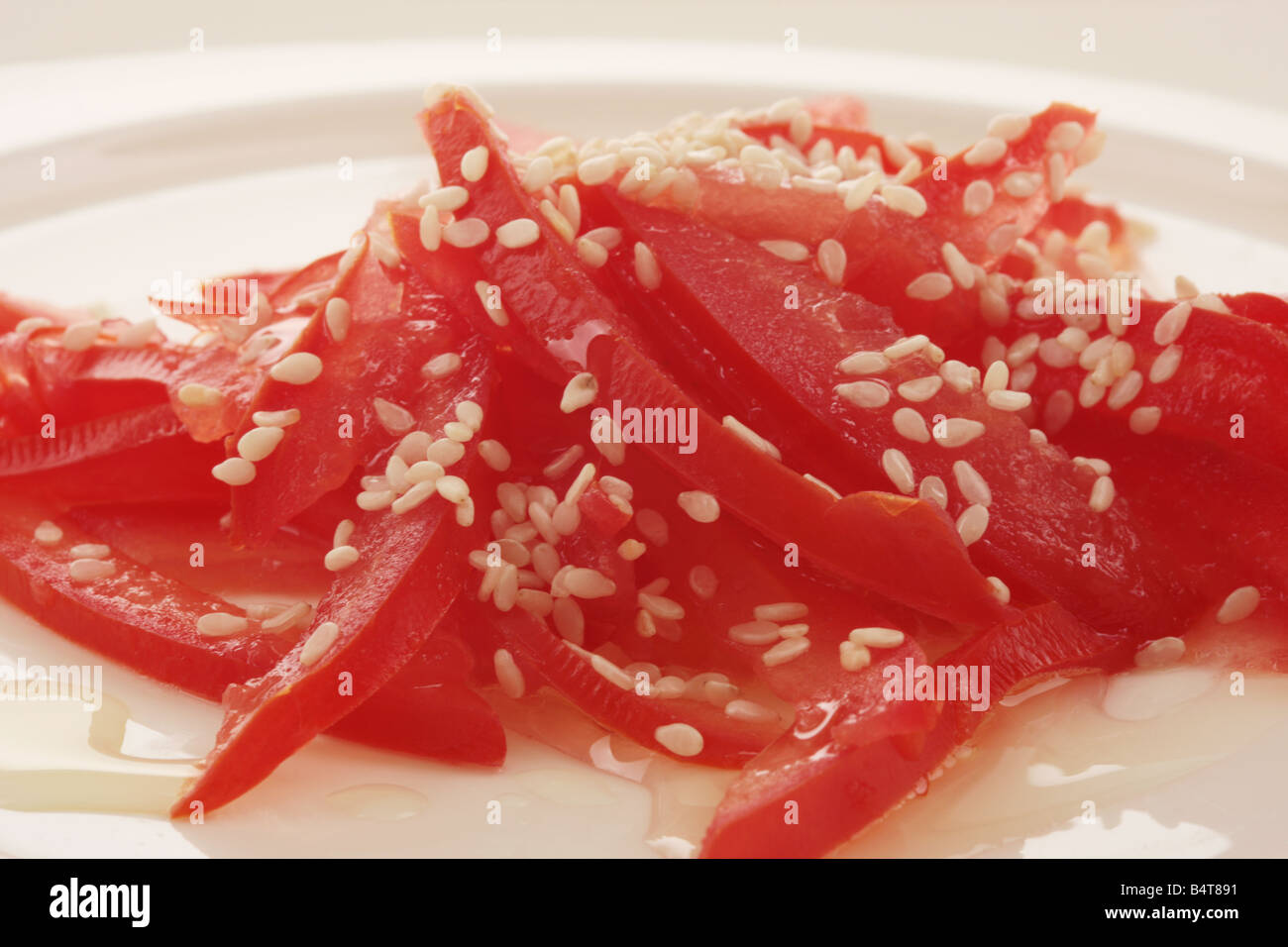 Grated Tomato Salad Stock Photo Alamy