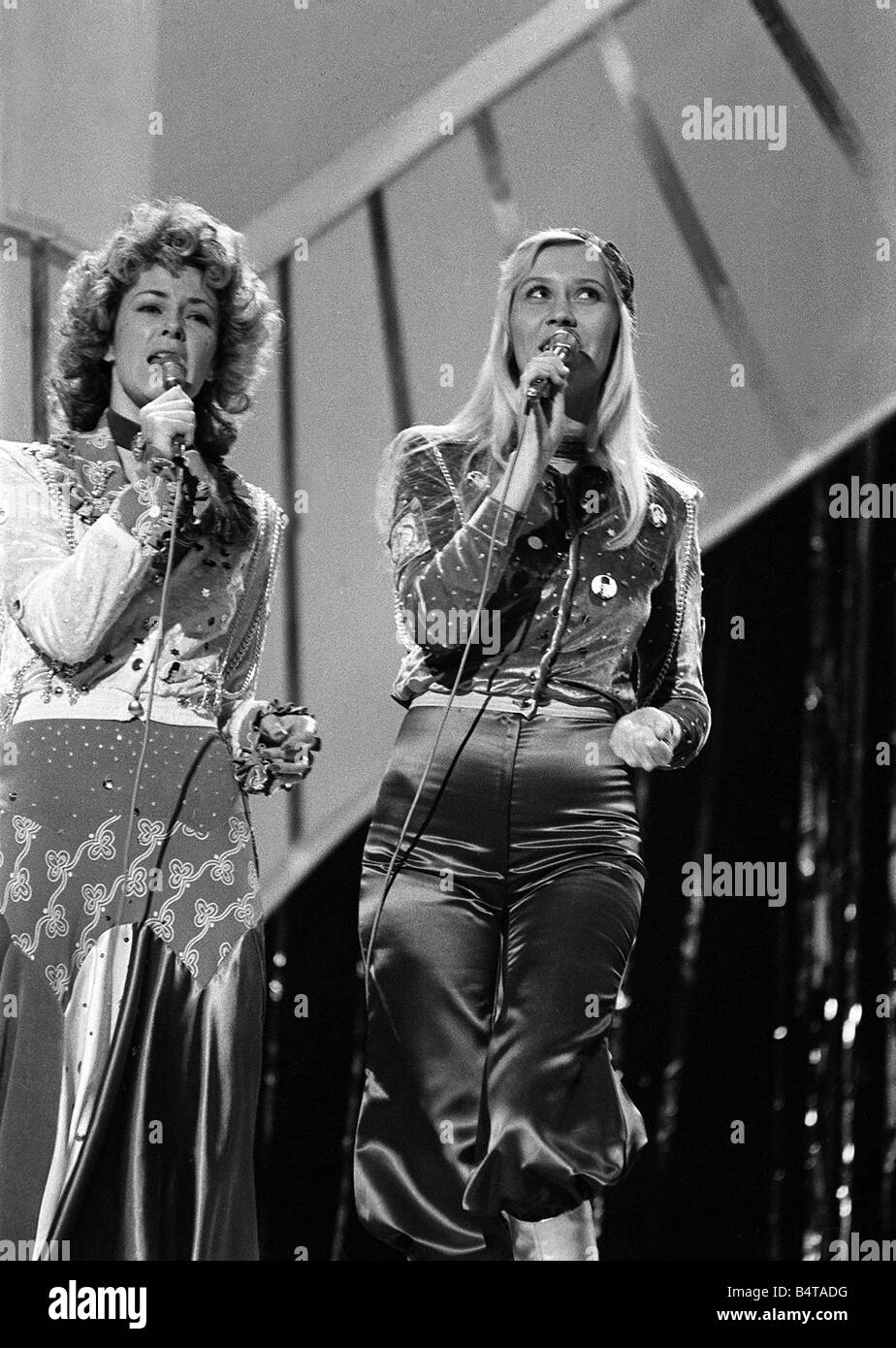 The Eurovision Song Contest April 1974 Abba the 1970s Swedish pop group