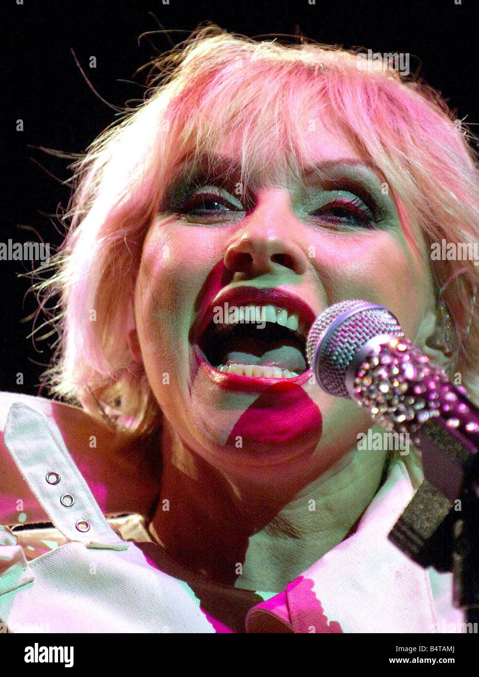 Debbie Harry from Blondie performing at the NIA . Birmingham. 2004. Stock Photo