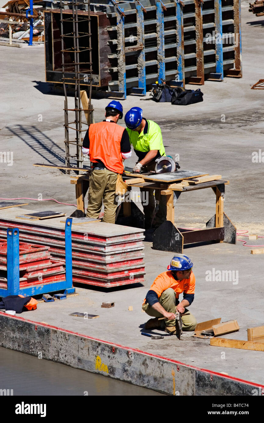 Construction / Construction Workers at work on a Building Site