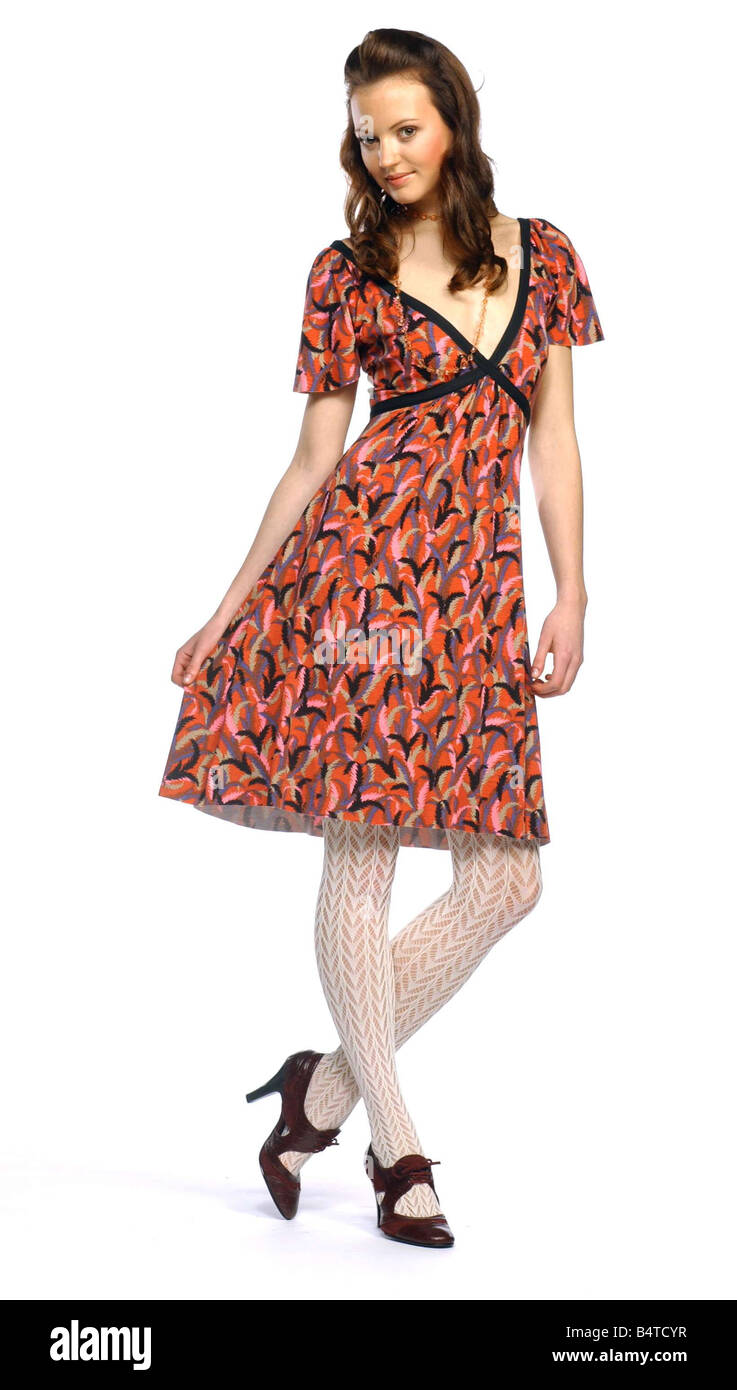 Fashion Lady Like Chic patterned dress white tights Seven Days Magazine Styling by Vicky fleming Brown Stock Photo - Alamy Fashion Lady Like Chic patterned dress white tights Seven Days Magazine Styling by Vicky fleming Brown Stock Photo - Alamy